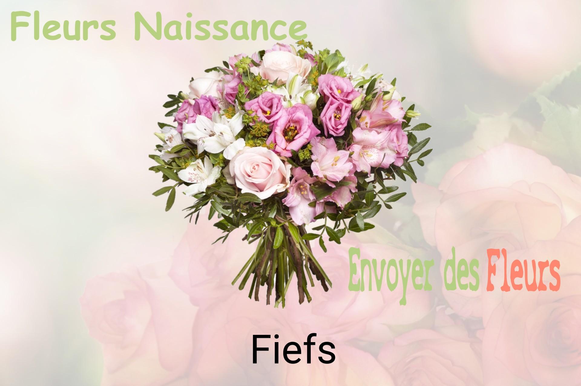 Bouquet de fleurs de naissance livré à Fiefs